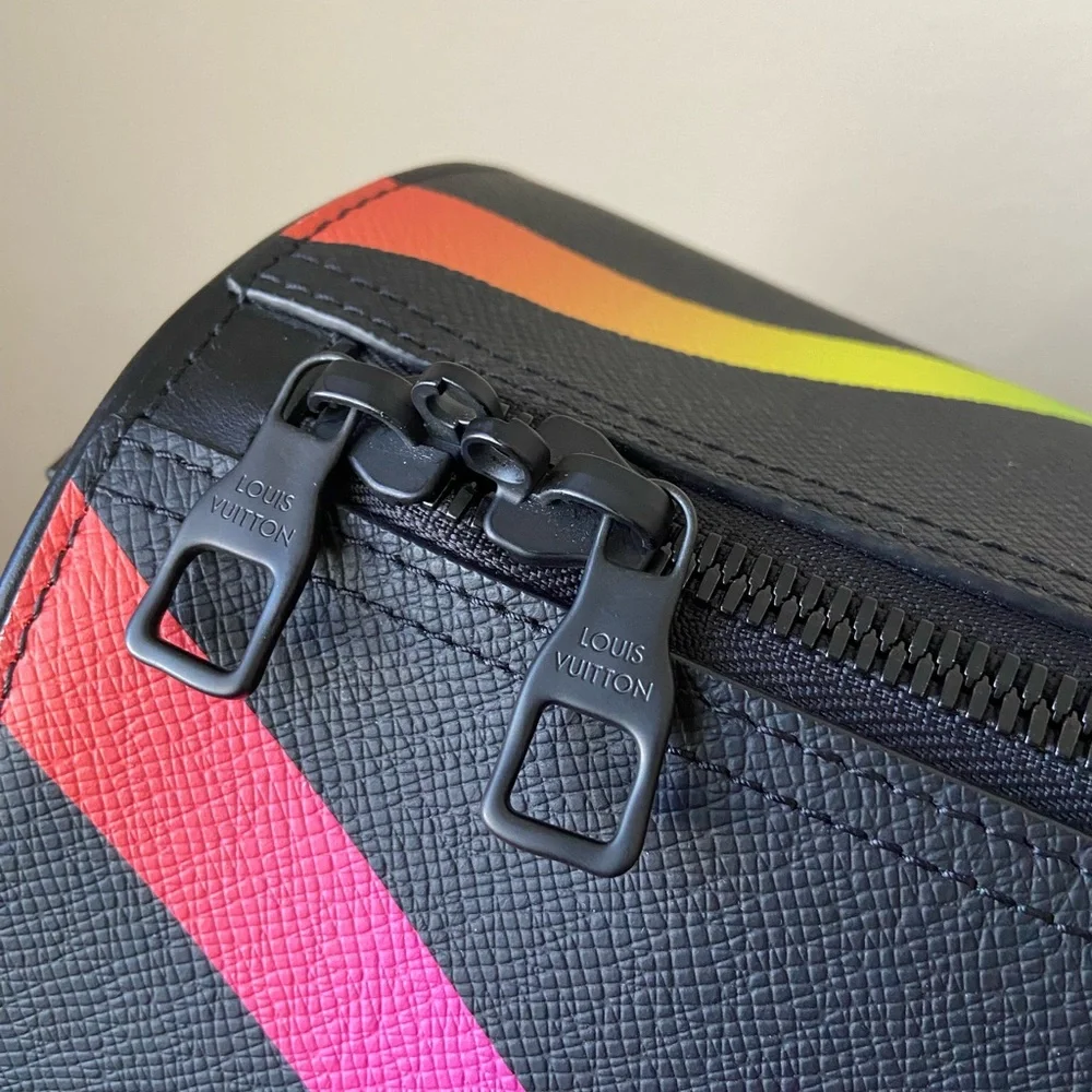 Louis Vuitton taiga rainbow keepall bandouliere 50